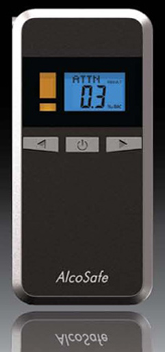Alcosafe breathalyser amber test